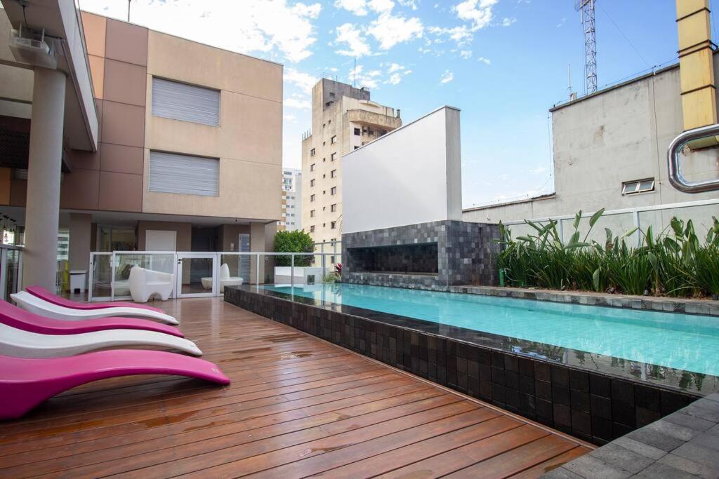 Bhomy Paulista Com Varanda Na Rua Augusta Au101 เซาเปาโล ภายนอก รูปภาพ
