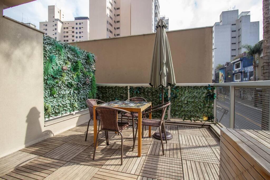 Bhomy Paulista Com Varanda Na Rua Augusta Au101 เซาเปาโล ภายนอก รูปภาพ